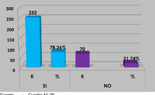 GRÁFICO N° 05 
