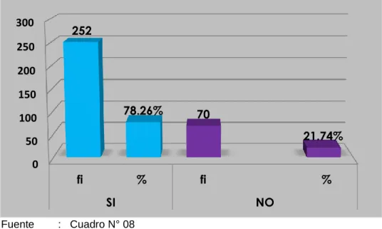 GRÁFICO N° 08 