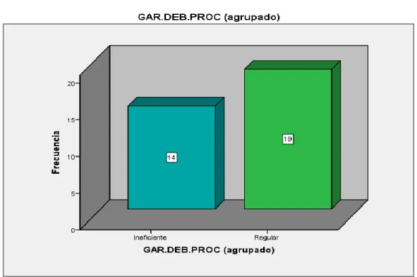 Figura 5: Representación descriptiva de la variable Garantía del Debido Proceso  Fuente: Elaboración propia 