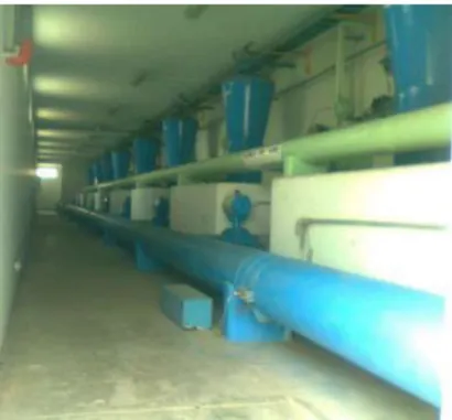 Figura 25 : Sifones concéntricos en la planta de tratamiento de agua potable- Proyecto Chavimochic,  Fuente: Propia