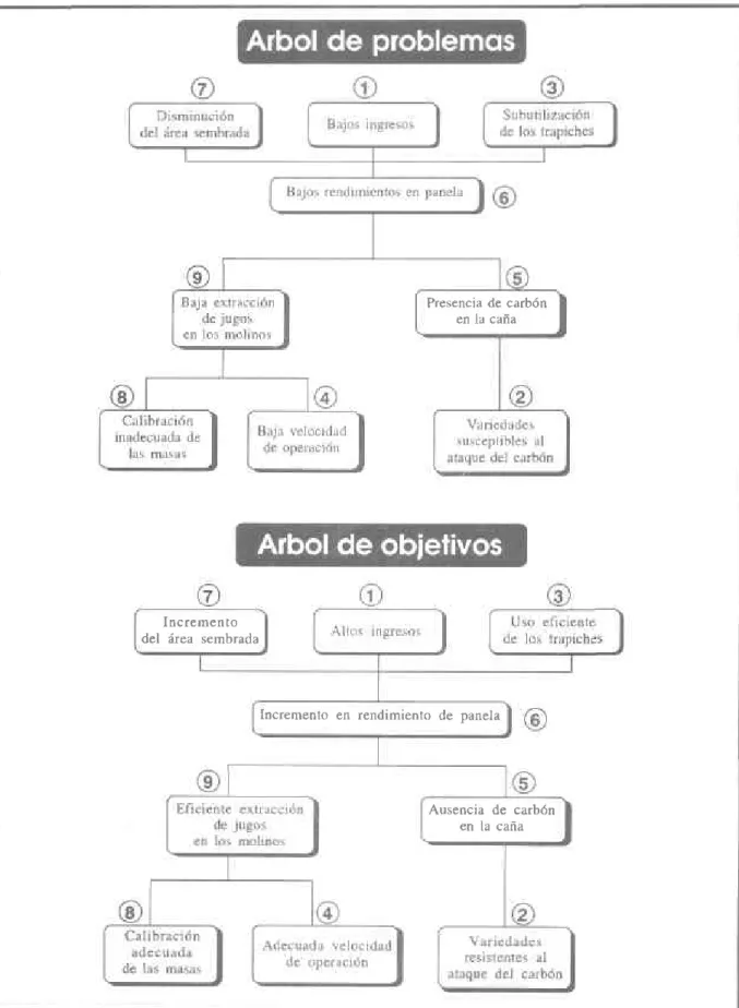 Figura  1.  lclent¡licac¡ón  cts  obletlvos  a  partlr  clel áúot  de  problemas,