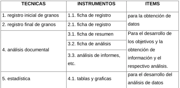 Cuadro N2: definición operativa de instrumentos 