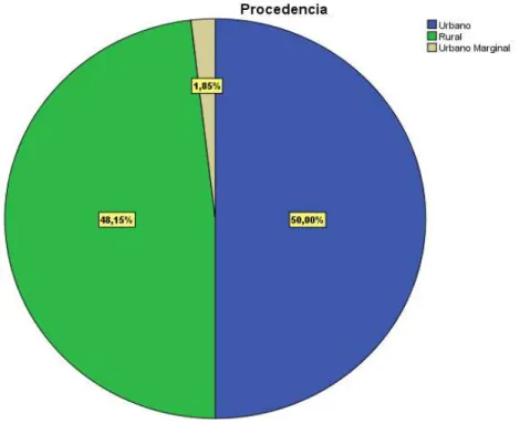 Tabla N° 02: Procedencia de la muestra en la satisfacción del paciente 