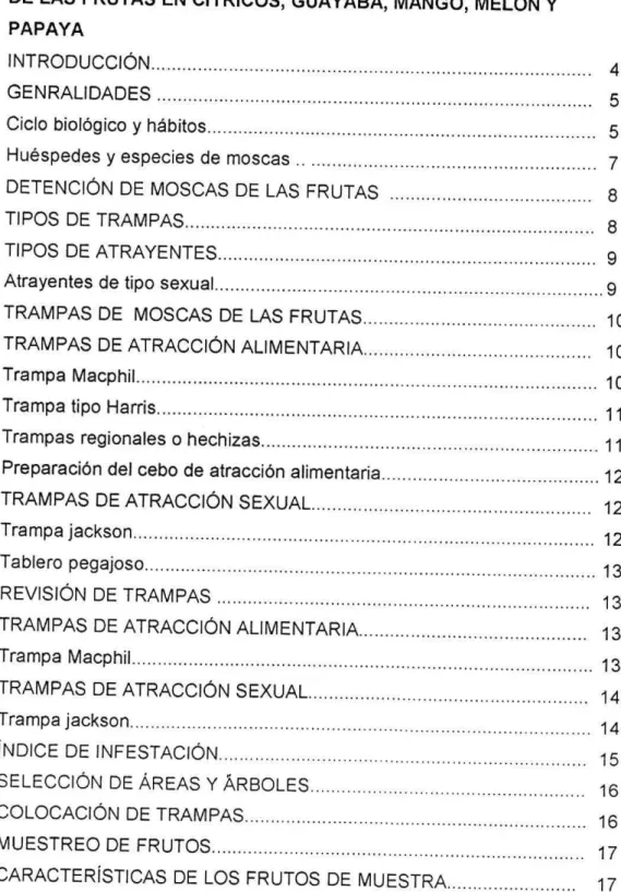 TABLA DE CONTENIDO