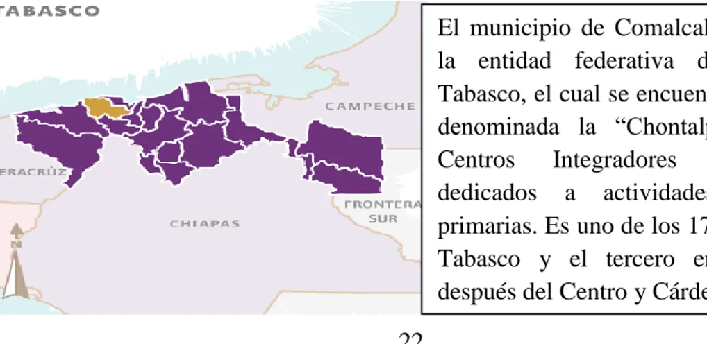Figura No 02. Entidad Federativa del estado de Tabasco. 