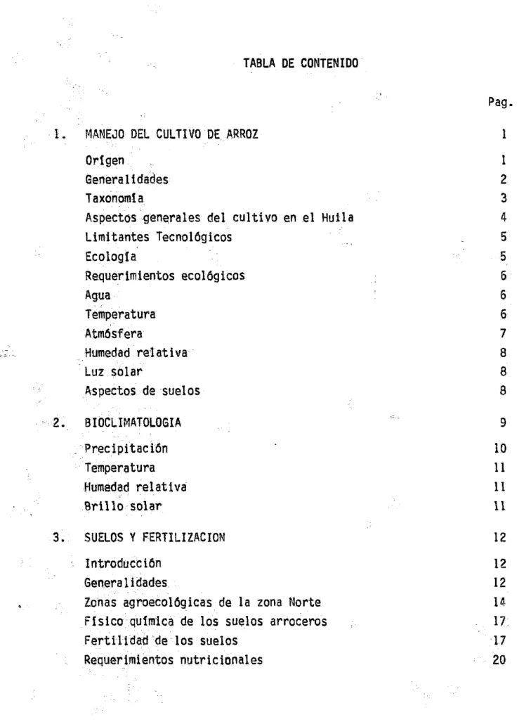 TABLA  DE  CONTENIDO 