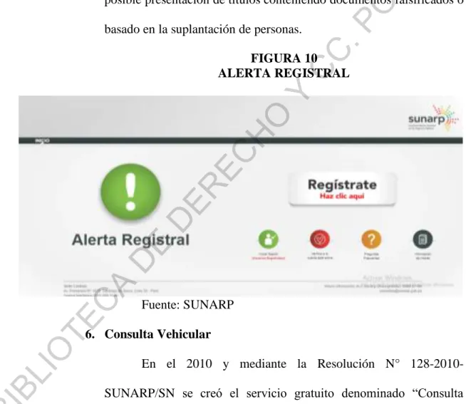 FIGURA 10  ALERTA REGISTRAL 