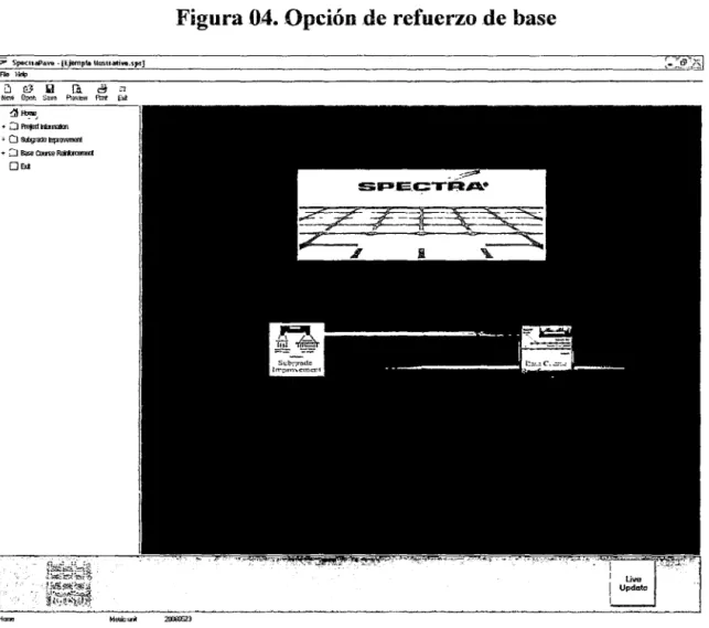 Figura 04. Opción de refuerzo de  base 