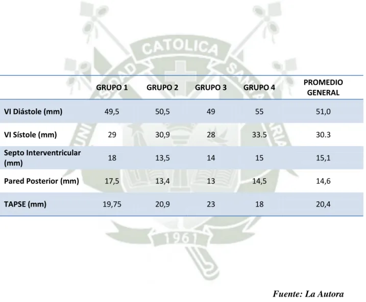 TABLA  N 6: Distribución de pacientes según ecocardiografía en modo M.  