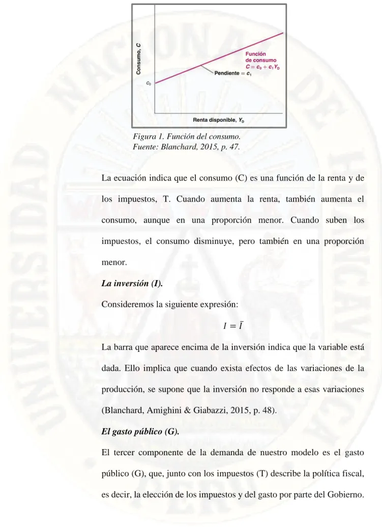 Figura 1. Función del consumo.