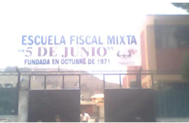 GRÁFICO DE LA ESCUELA “5 DE JUNIO” 