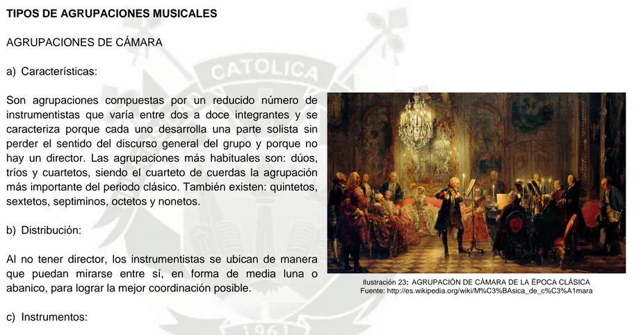 Ilustración 23: AGRUPACIÓN DE CÁMARA DE LA ÉPOCA CLÁSICA  Fuente: http://es.wikipedia.org/wiki/M%C3%BAsica_de_c%C3%A1mara 