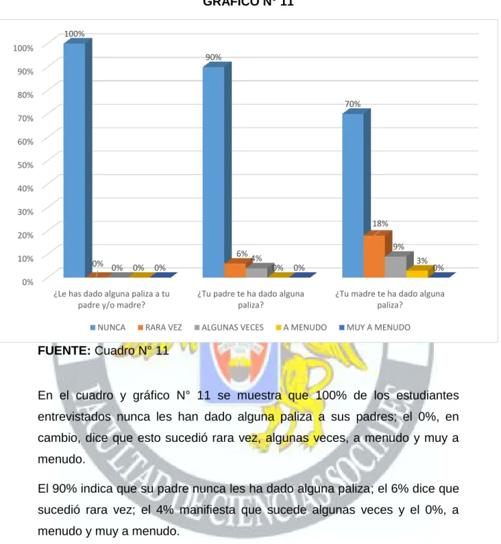 GRÁFICO N° 11 