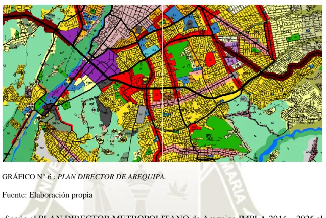 GRÁFICO N° 6 : PLAN DIRECTOR DE AREQUIPA. 