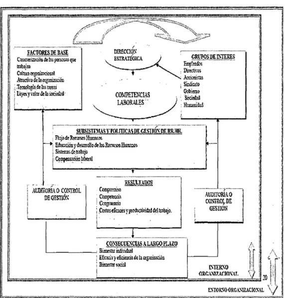 Figura  N°  03:  Modelo  de  gestión  de capital  humano  de  diagnóstico,  proyección y control