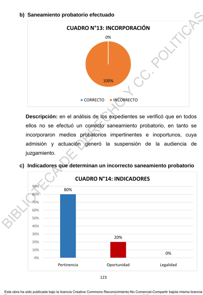 CUADRO N°14: INDICADORES 
