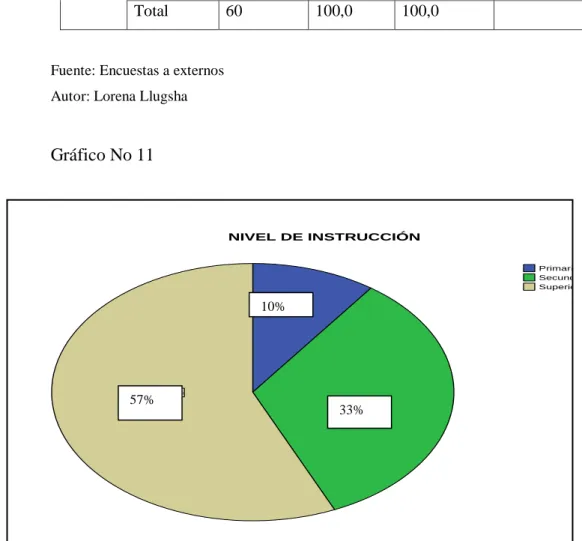 Gráfico No 11 