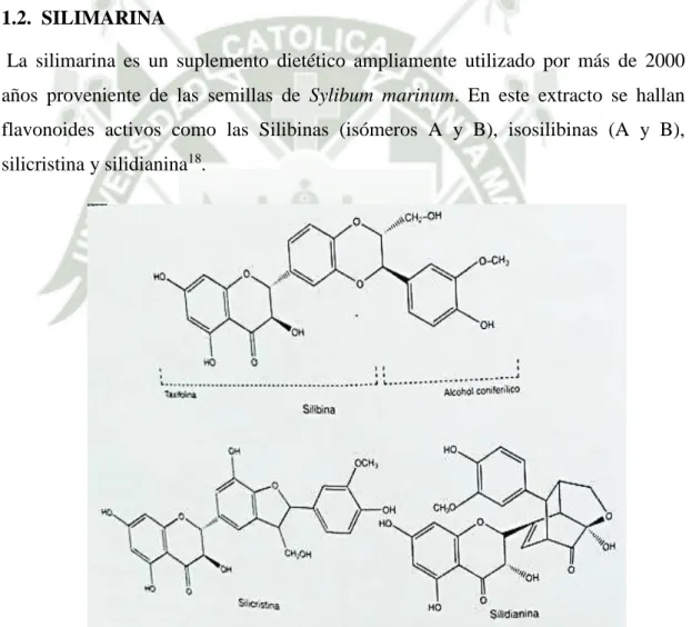 Figura 7: Estructura de la silimarina 