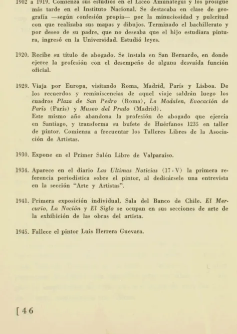 TABLA  CRONOLOGICA 