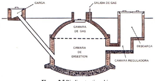 Figura 2.5 Biodigestor tipo chino  