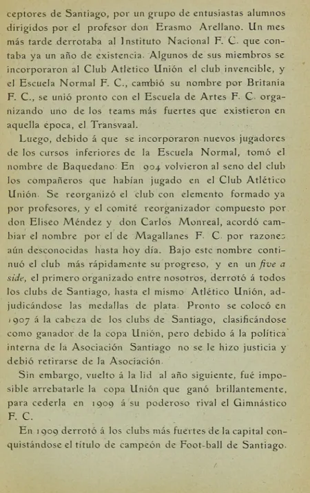 taba ya un año de existencia. Algunos de sus miembros se