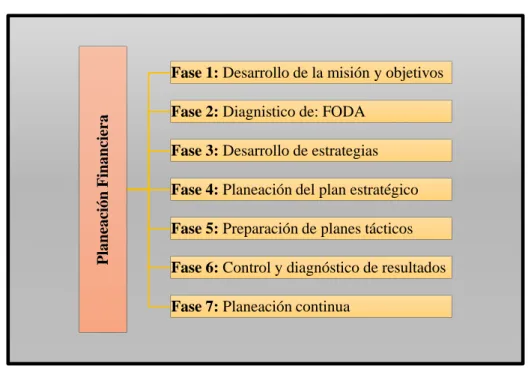 Gráfico 7. Proceso de la planeación financiera 