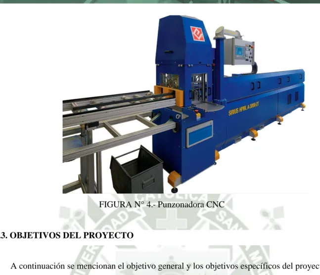 FIGURA N° 4 .-  Punzonadora CNC 