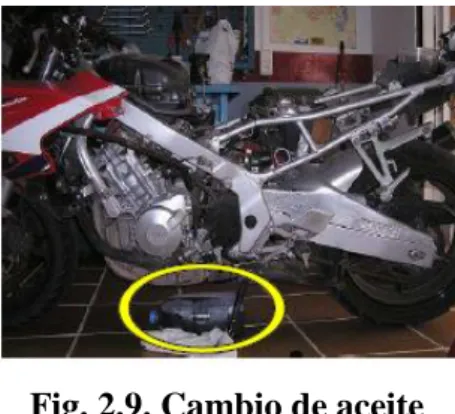 Fig. 2.9. Cambio de aceite 