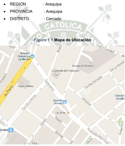 Figura 1 1 Mapa de Ubicación  