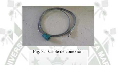 Fig. 3.1 Cable de conexión. 
