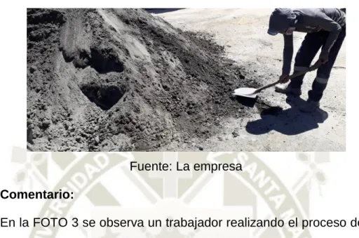 FOTO 3: Proceso de mezclado 