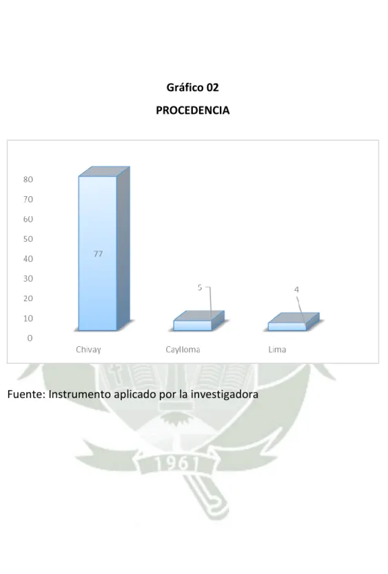 Gráfico 02  PROCEDENCIA 