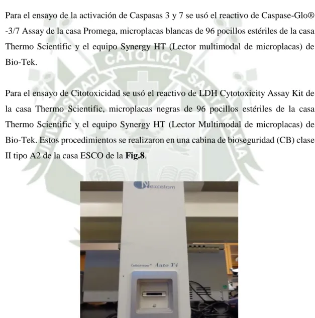 Fig. 6 Contador Automático de células Cellometer Auto T4. 