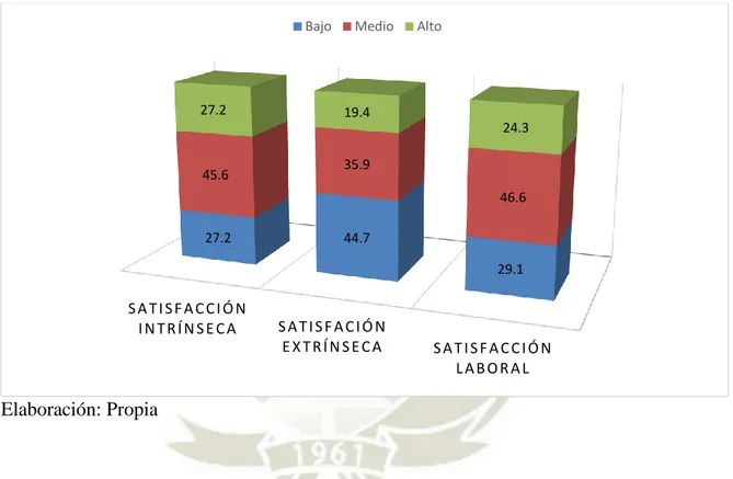 Figura 4 Niveles de Satisfacción en Trabajadores de Interbank Arequipa 