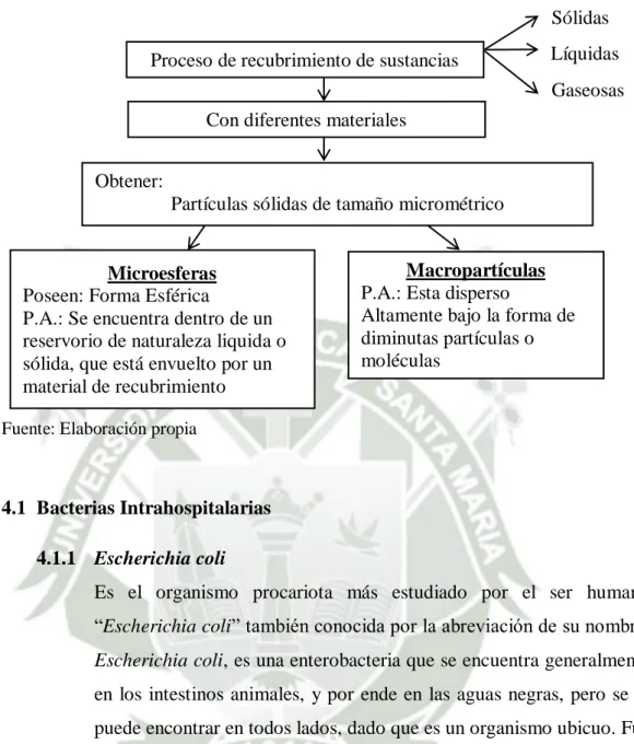 Cuadro N° 2: Proceso de Microencapsulación 