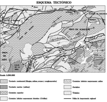 Figura 4.1 .-  Esquema tectónico
