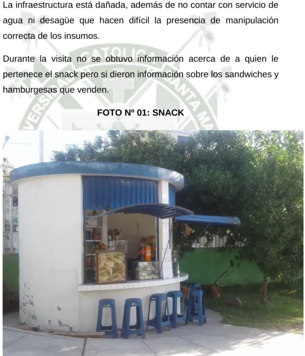 FOTO Nº 01: SNACK 