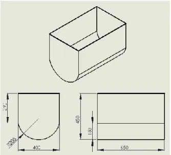 Fig.  6.2      Medidas de la Cazuela Volteable 