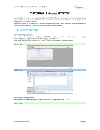 HYSYS Tutorial 1