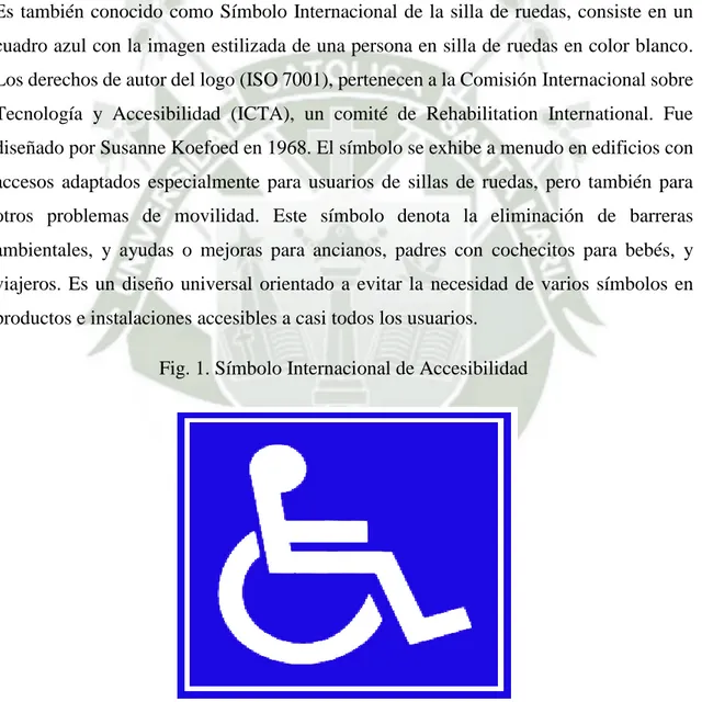 Fig. 1. Símbolo Internacional de Accesibilidad 