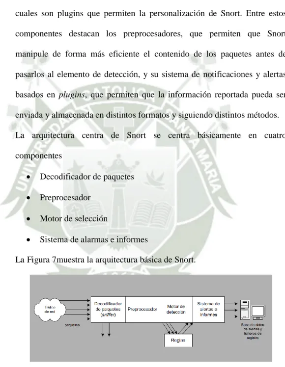 Figura 7. Arquitectura de SNORT 