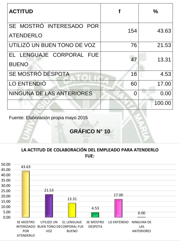 GRÁFICO N° 10 