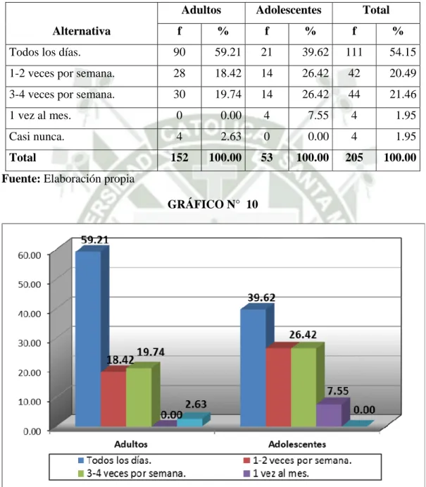 GRÁFICO N°  10 