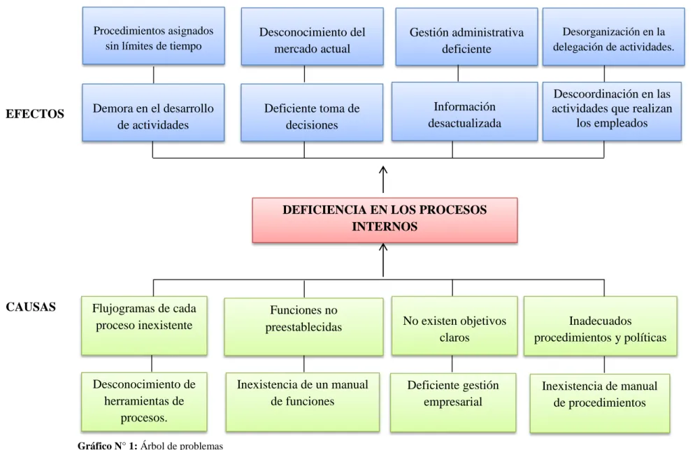 Gráfico N° 1: Árbol de problemas 