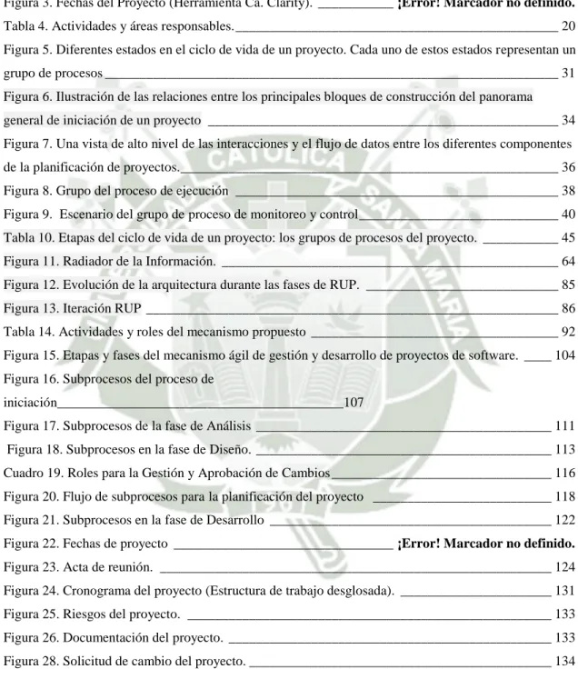 Figura 1. Descripción de problemas comunes en la gestión y desarrollo de proyectos de software