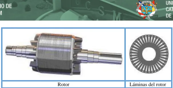 Figura N° 23: Construcción del rotor de un motor AC trifásico de inducción jaula de Ardilla