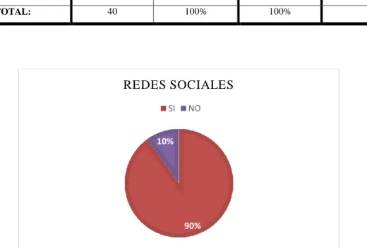 Gráfico N° 18 Redes Sociales 