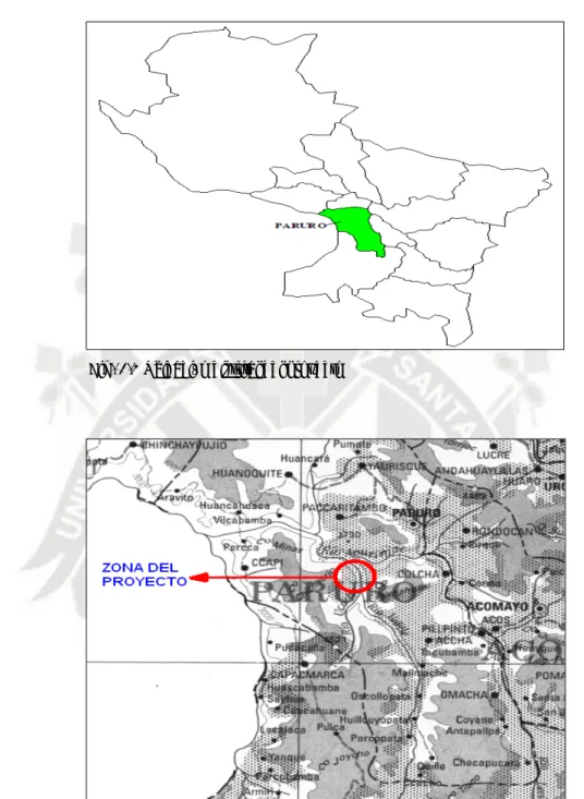 Fig. 1.3 Ubicación de la zona del proyecto 