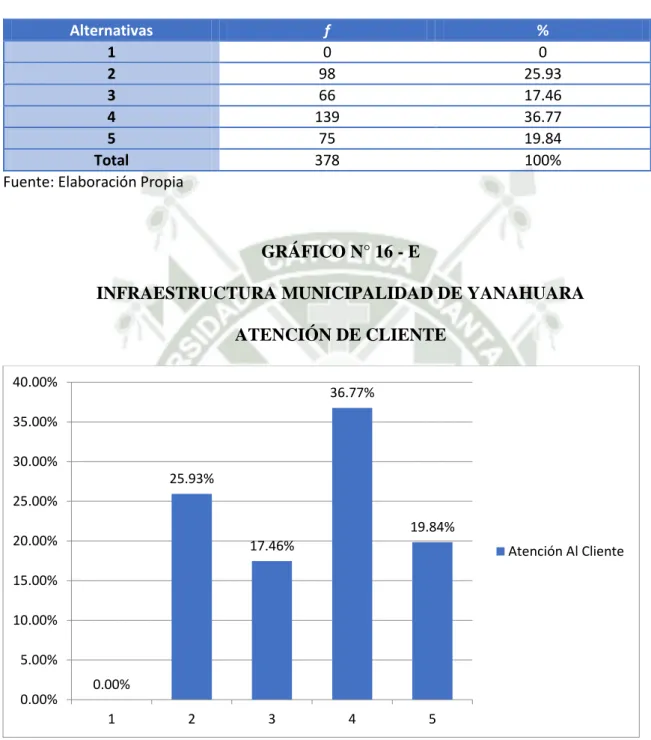 GRÁFICO N° 16 - E 