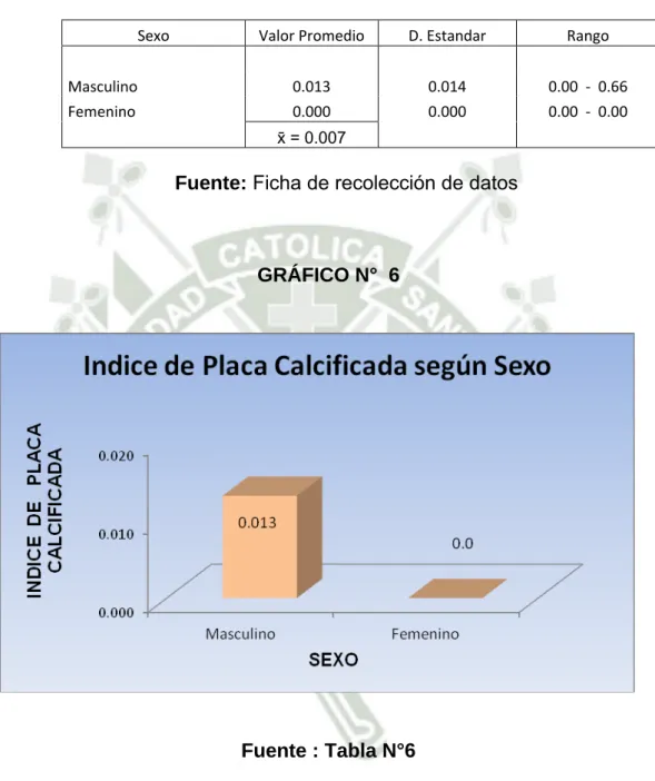 GRÁFICO N°  6 